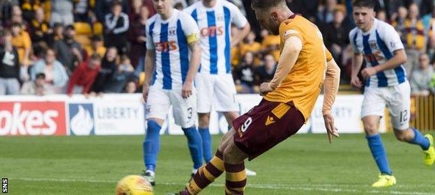 Louis Moult scores a penalty