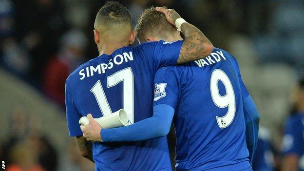 Jamie Vardy, Danny Simpson