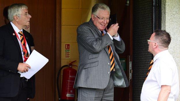 Alloa officials had to make a plea for a replacement