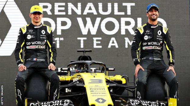 Esteban Ocon and Daniel Ricciardo