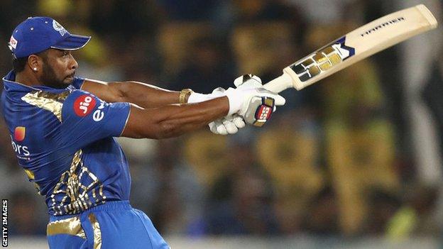 Kieron Pollard of the Mumbai Indians