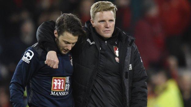 Harry Arter and Eddie Howe