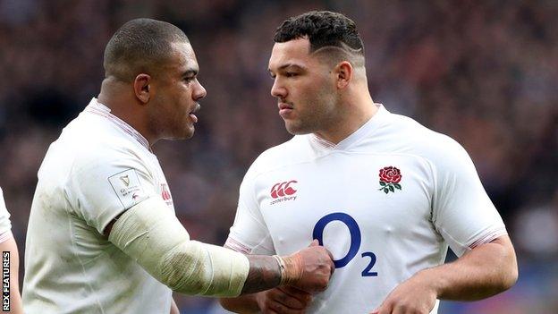 Kyle Sinckler and Ellis Genge have been England team-mates since 2017 and will now link up in Bristol's front row