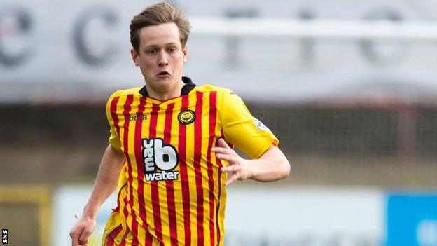 James Craigen in action for Partick Thistle