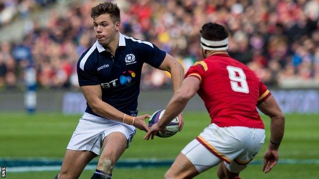 Huw Jones has started all three of Scotland's Six Nations matches so far this campaign