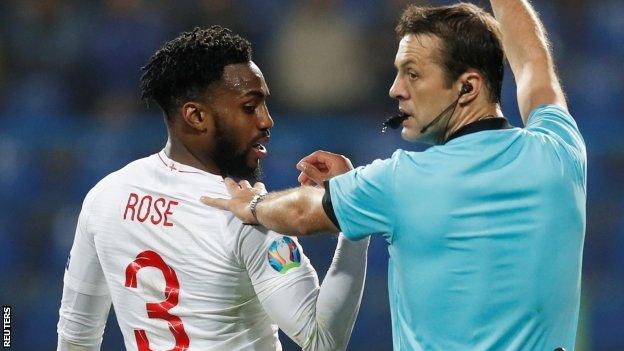 Danny Rose was subjected to racist abuse while playing for England against Montenegro last month