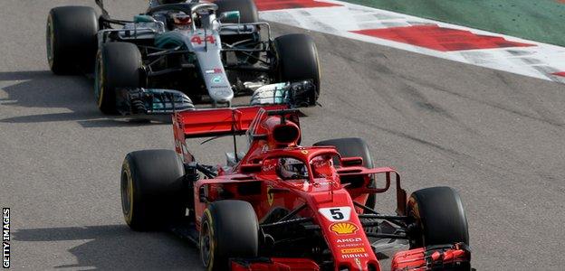 Lewis Hamilton and Sebastian Vettel