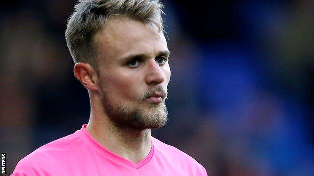 Lewis Ward in action for Forest Green