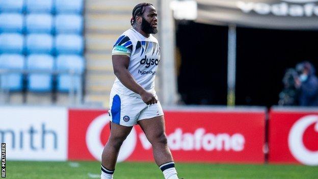 Bath prop Beno Obano was sent off seven minutes from time in Sunday's defeat at Wasps