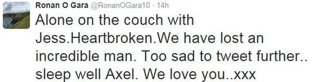 Ronan O'Gara tweet