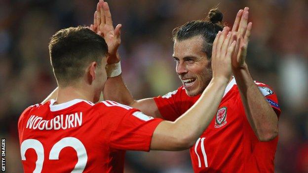 Gareth Bale and Ben Woodburn