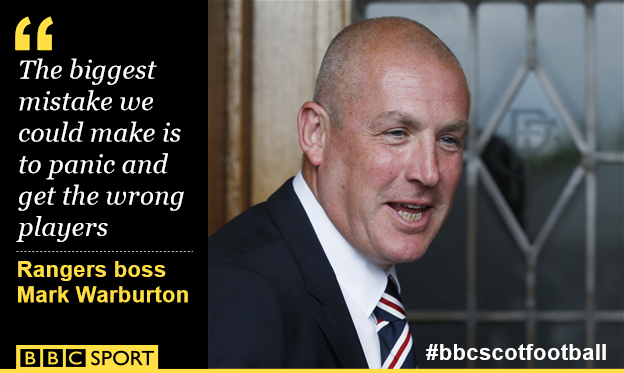 Rangers boss Mark Warburton