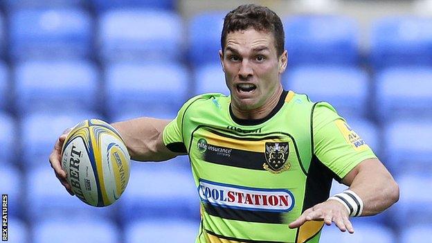 Wing George North joined Northampton from Scarlets in 2013