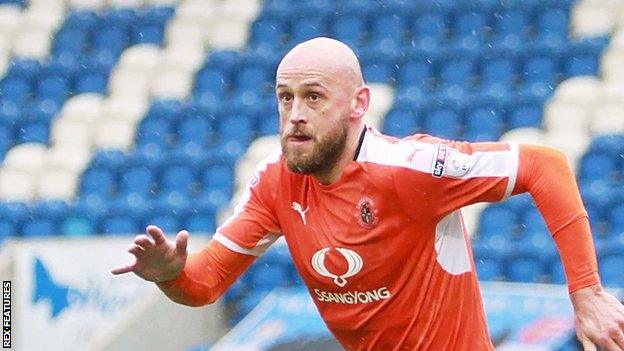 Scott Cuthbert made 25 appearances for Luton Town as they won promotion from League Two this season