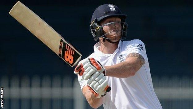 Ben Stokes was able to play more shots with the bat on the final day in Sharjah