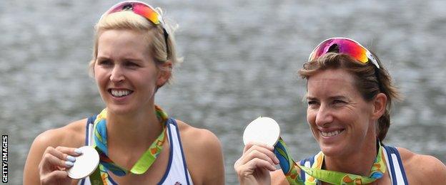 Victoria Thornley and Katherine Grainger