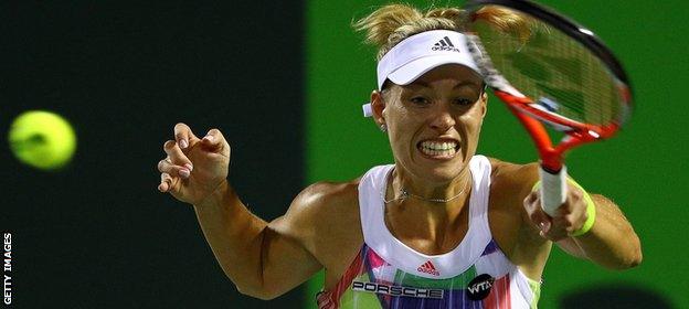 Kerber won the Australian Open in January