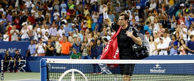 Andy Murray at the 2015 US open