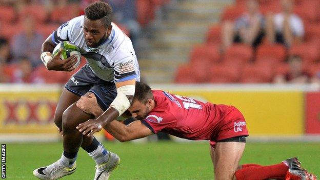 Solomoni Junior Rasolea playing for Western Force against Queensland Reds