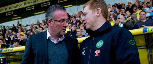Paul Lambert and Neil Lennon