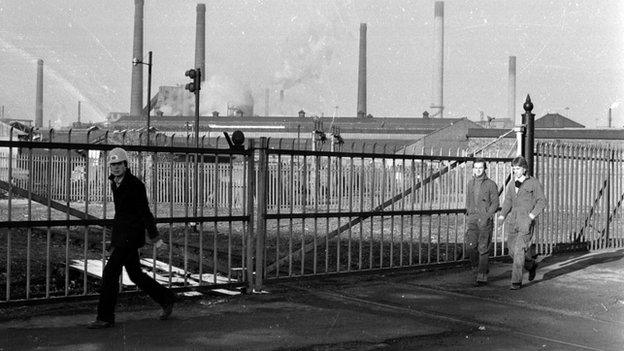 Corby Steelworks in Northamptonshire