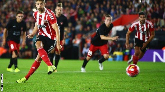 Jay Rodriguez equalises for Southampton