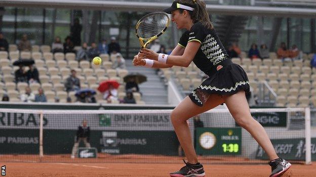 Johanna Konta and empty seats