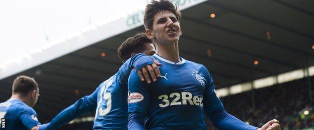 Emerson Hyndman played a key role in Rangers' late goal