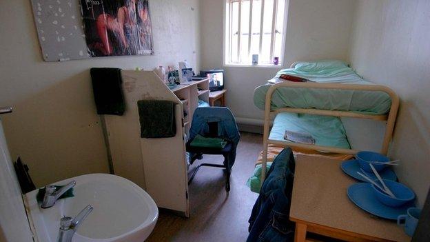 Two-man cell in Chelmsford prison