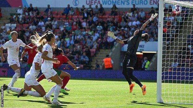 Rahel Kiwic scored Switzerland's second inside the opening five minutes