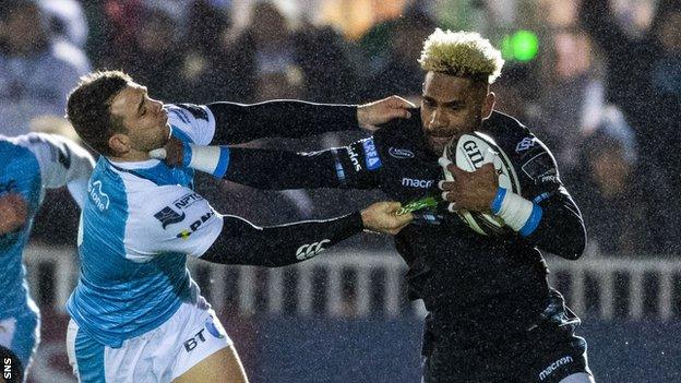 Niko Matawalu in action for Glasgow Warriors