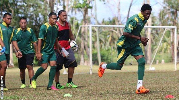 Kenneth Kerewi of Kiwi FC