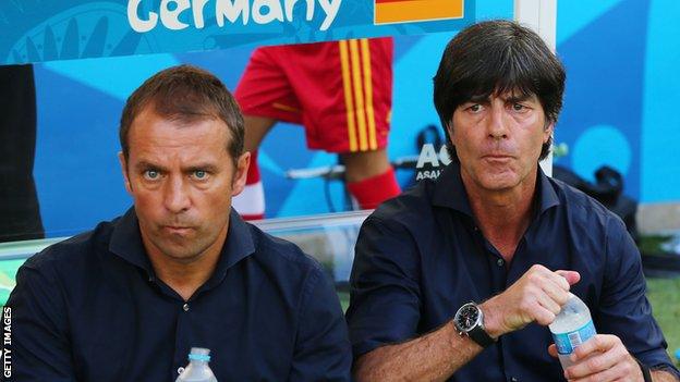 Hansi Flick (left) and Joachim Low