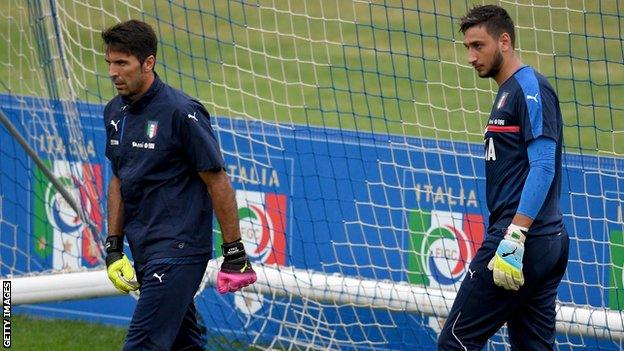 Buffon and Donnarumma