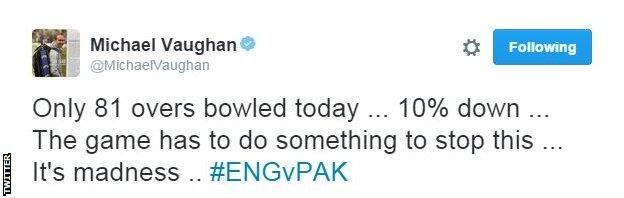 Michael Vaughan tweet