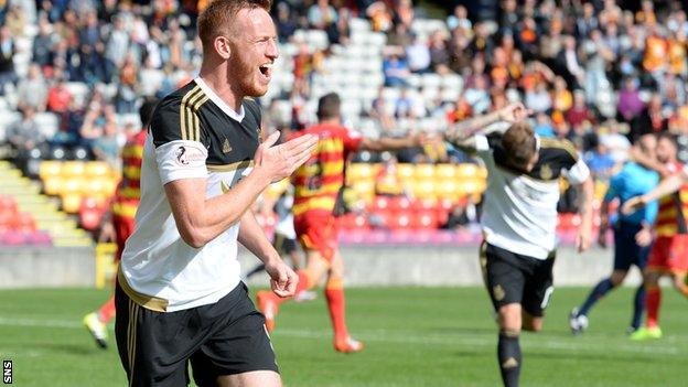 Adam Rooney gave Aberdeen a second-half lead