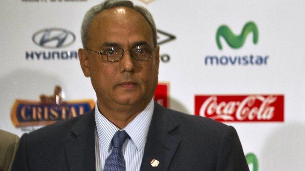 Former Peruvian football chief Manuel Burga