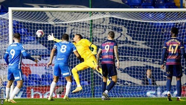 QPR keeper Seny Dieng was left helpless by Birmingham City defender Auston Trusty's opportunist fourth-minute flicked opener