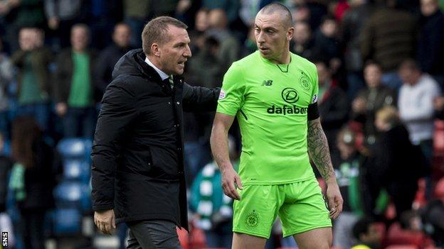 Brendan Rodgers and Scott Brown