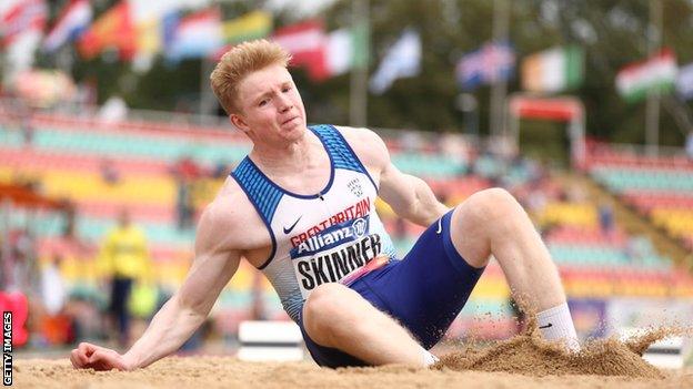 Zak Skinner lands a PB jump