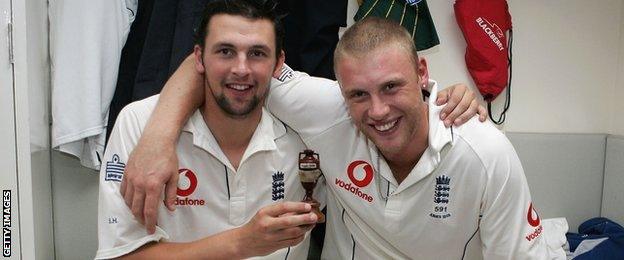 Steve Harmison and Andrew Flintoff