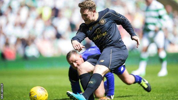 Kris Commons was on target in a charity game at Celtic Park on Sunday