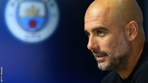 Manchester City boss Pep Guardiola