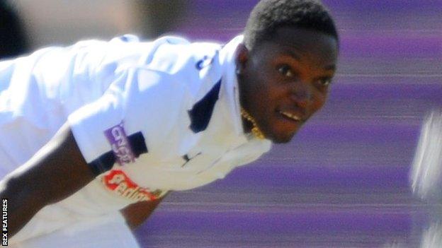 Hampshire fast bowler Fidel Edwards