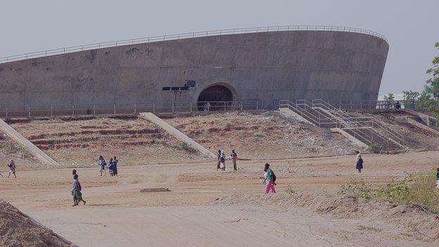 The Roumde Adjia stadium in Garoua, Cameroon in November 2008