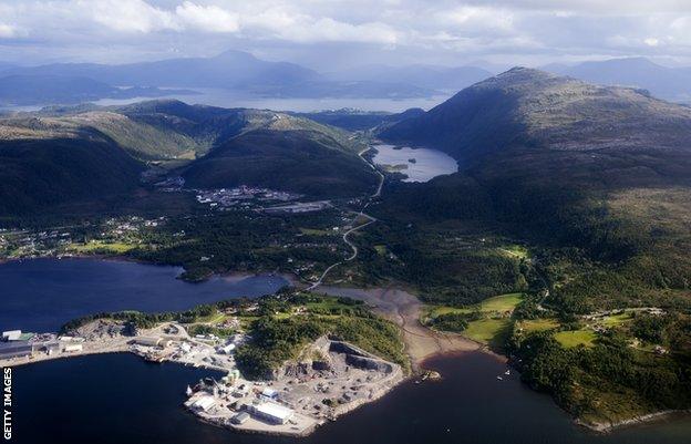 Kristiansund, general view from the air