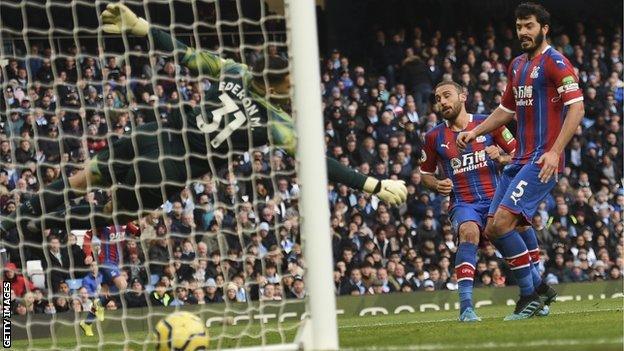 Cenk Tosun scores for Crystal Palace