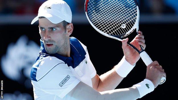 Novak Djokovic at the Australian Open