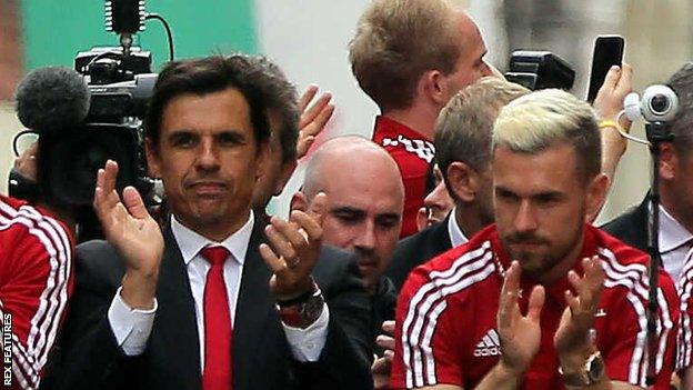 Chris Coleman and Aaron Ramsey