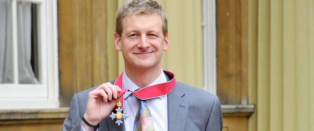 Peter Keen collects his CBE in 2012